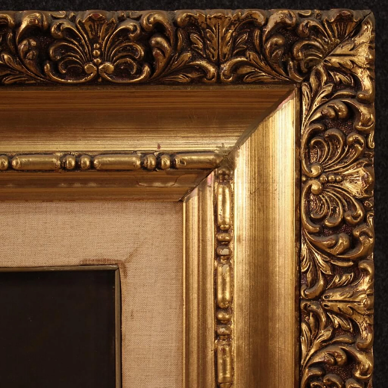 Dipinto italiano di natura morta, olio su tela, anni '40 15