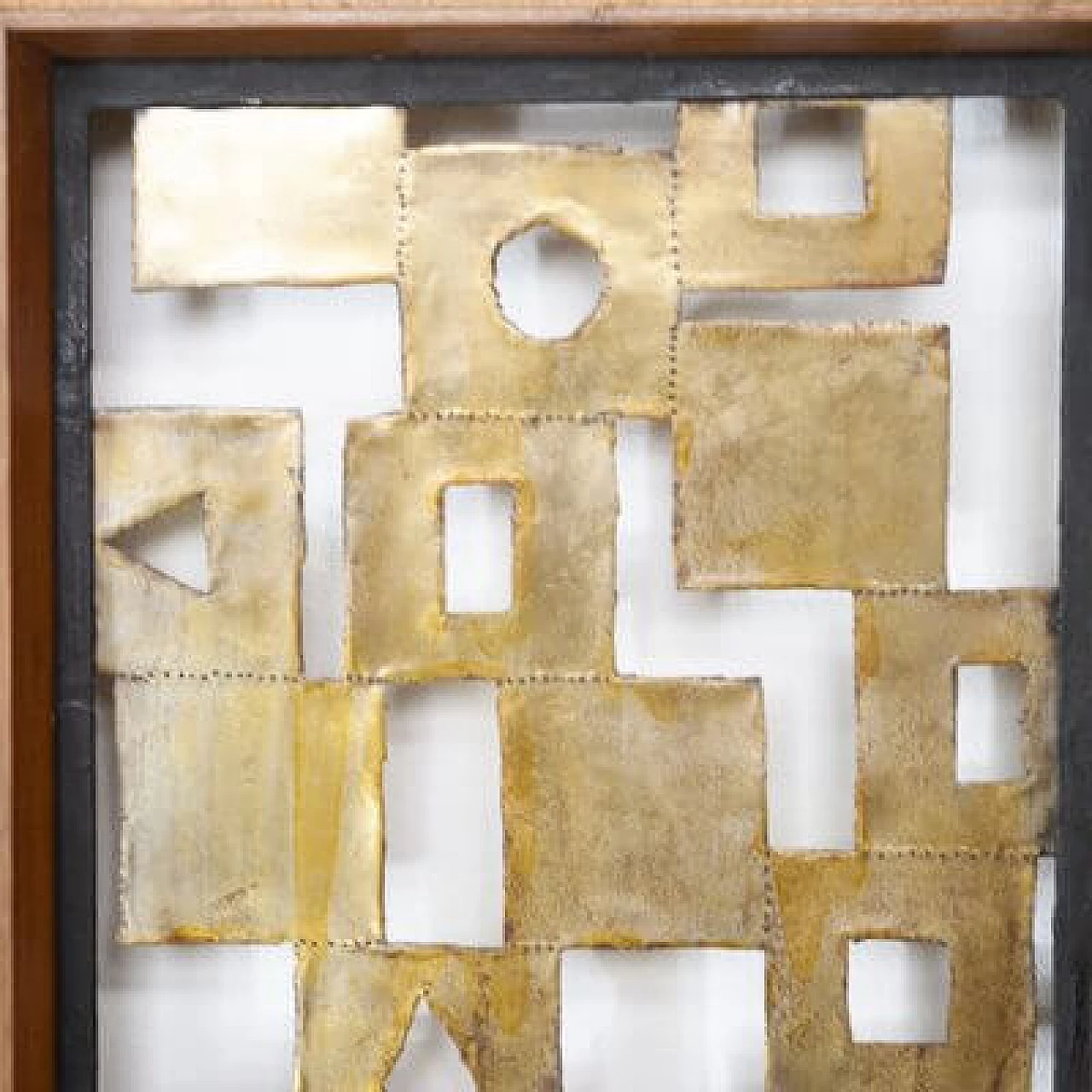 Pair of walnut and aluminium coat racks, 1960s 24