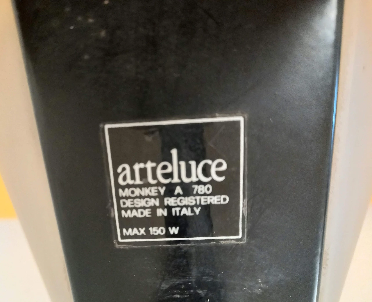 Monkey wall lamp by King & Miranda for Arteluce, 1980s 6