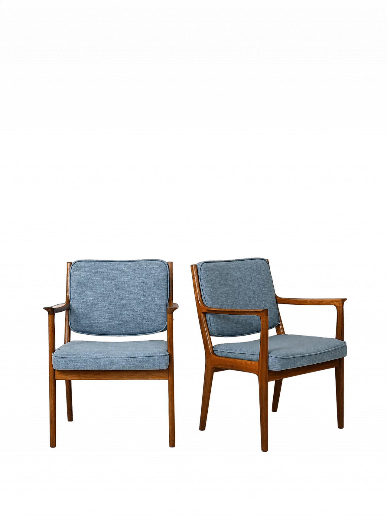 Pair of armchairs by Karl-Erik Ekselius for JOC Möbel AB Vetlanda, 1960s 11