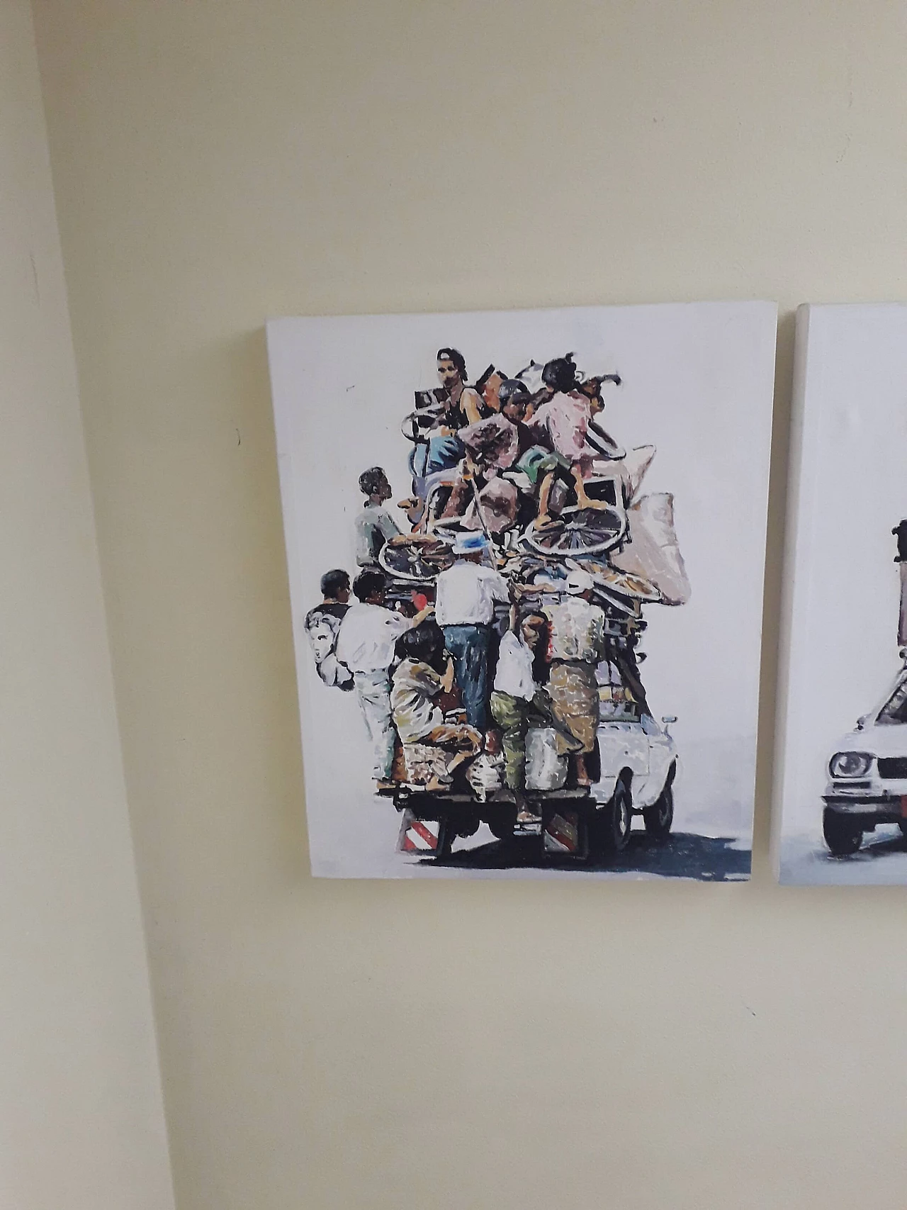 Francesco Sisinni, Cargo, oil painting on canvas, 2014 2