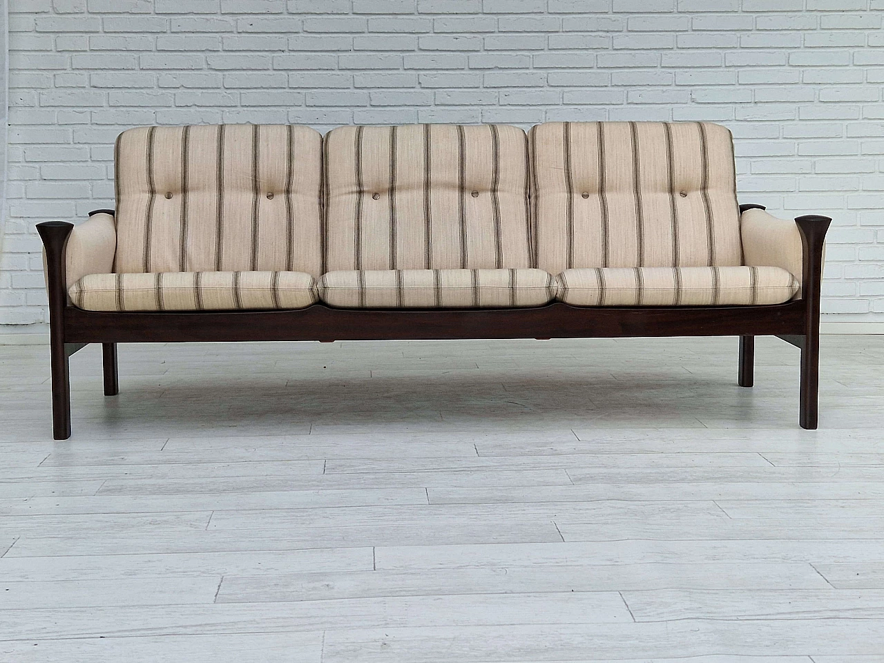 Danish three seater sofa by Arne Vodder for Cado Denmark, 1970s 1