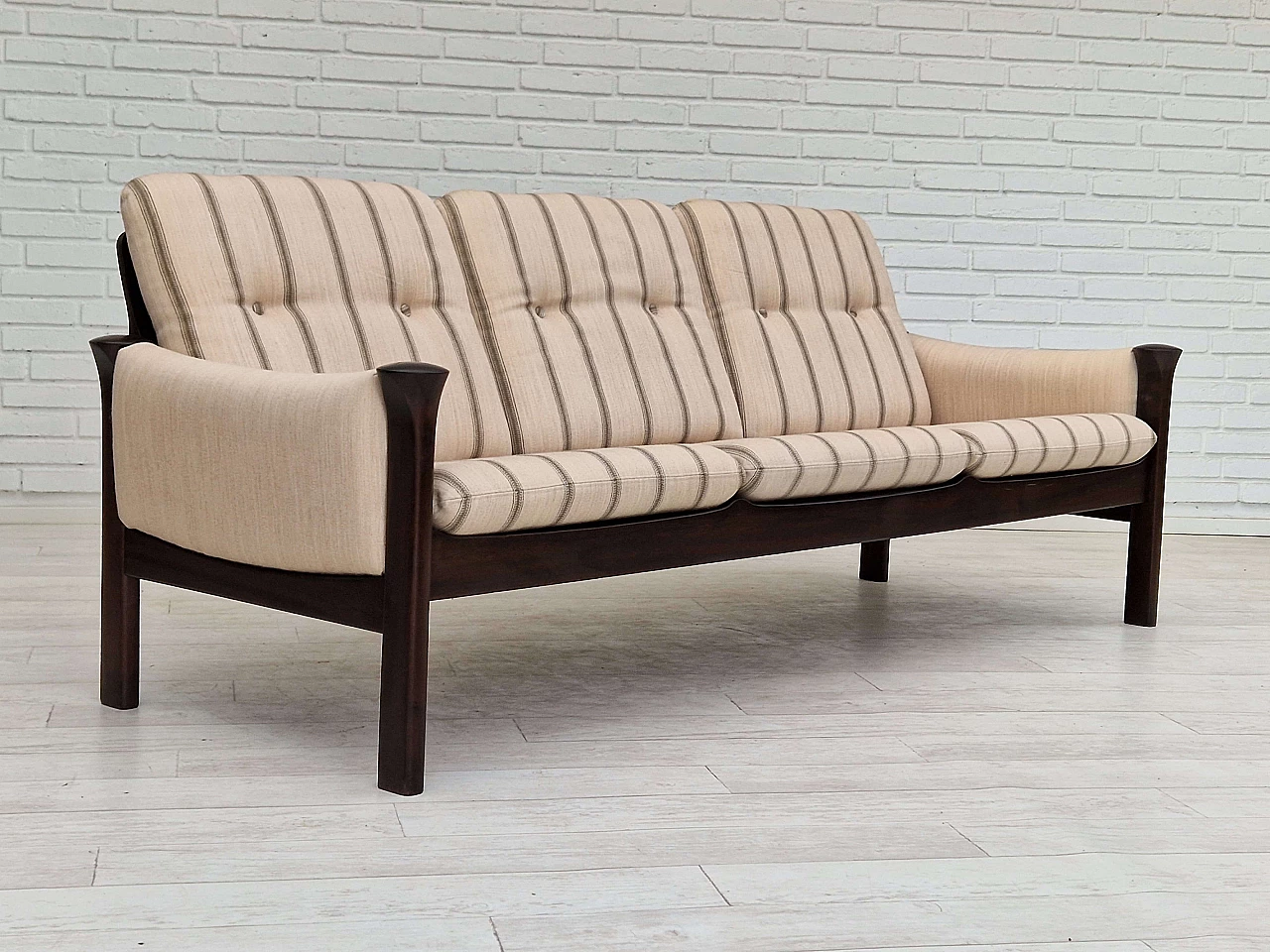 Danish three seater sofa by Arne Vodder for Cado Denmark, 1970s 2