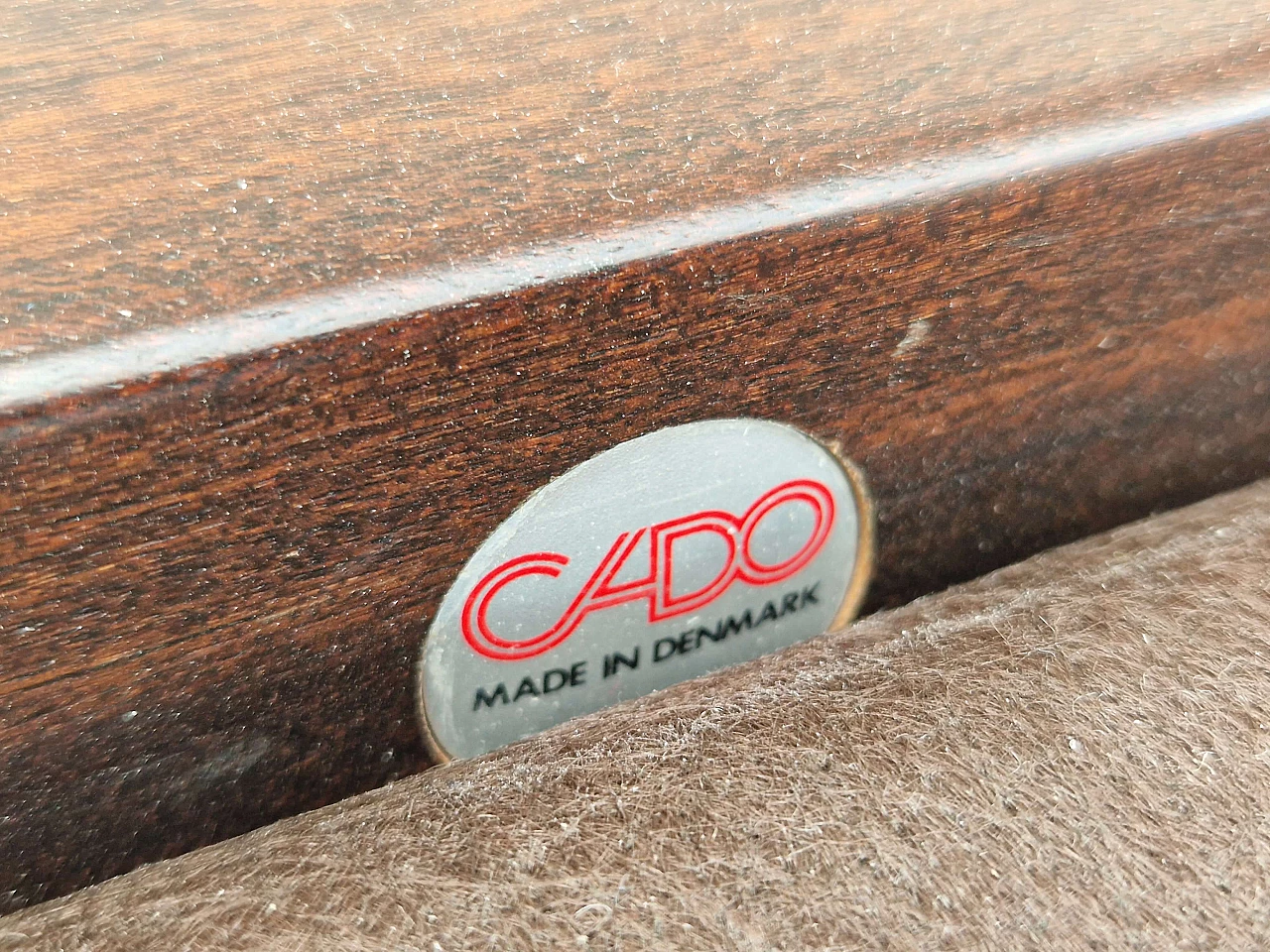 Danish three seater sofa by Arne Vodder for Cado Denmark, 1970s 7