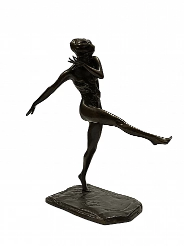 Paolo Troubetzkoy, Ballerina, scultura in bronzo