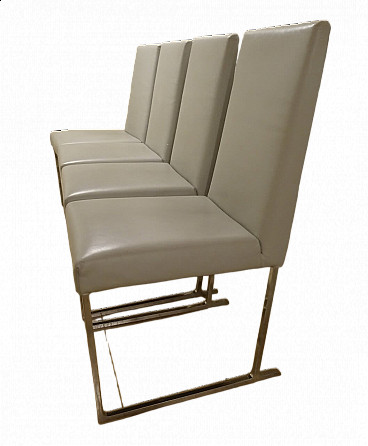 4 Solo leather chairs by Antonio Citterio for B&B Italia, 2000s