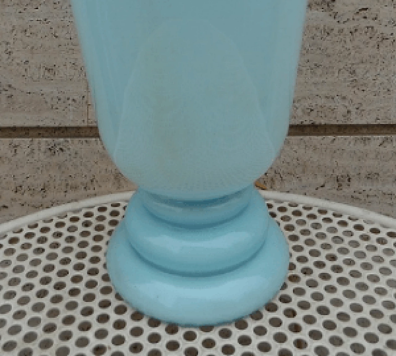 Light blue glass table lamp attributed to La Murrina 3