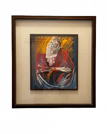 Aldo Borgonzoni, cardinale, dipinto a olio su tela, 1965