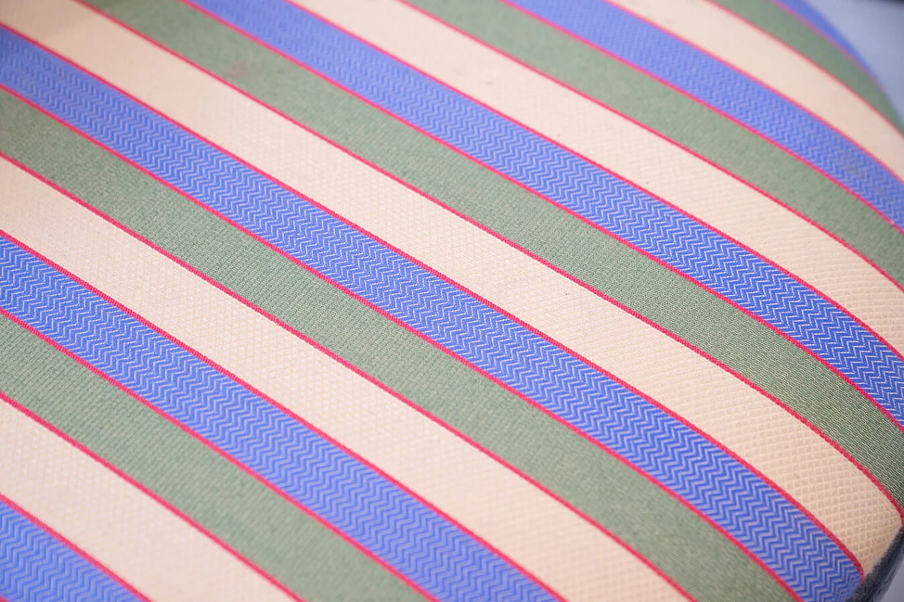 4 sedie nere Thonet con seduta in tessuto, anni '50 1374061