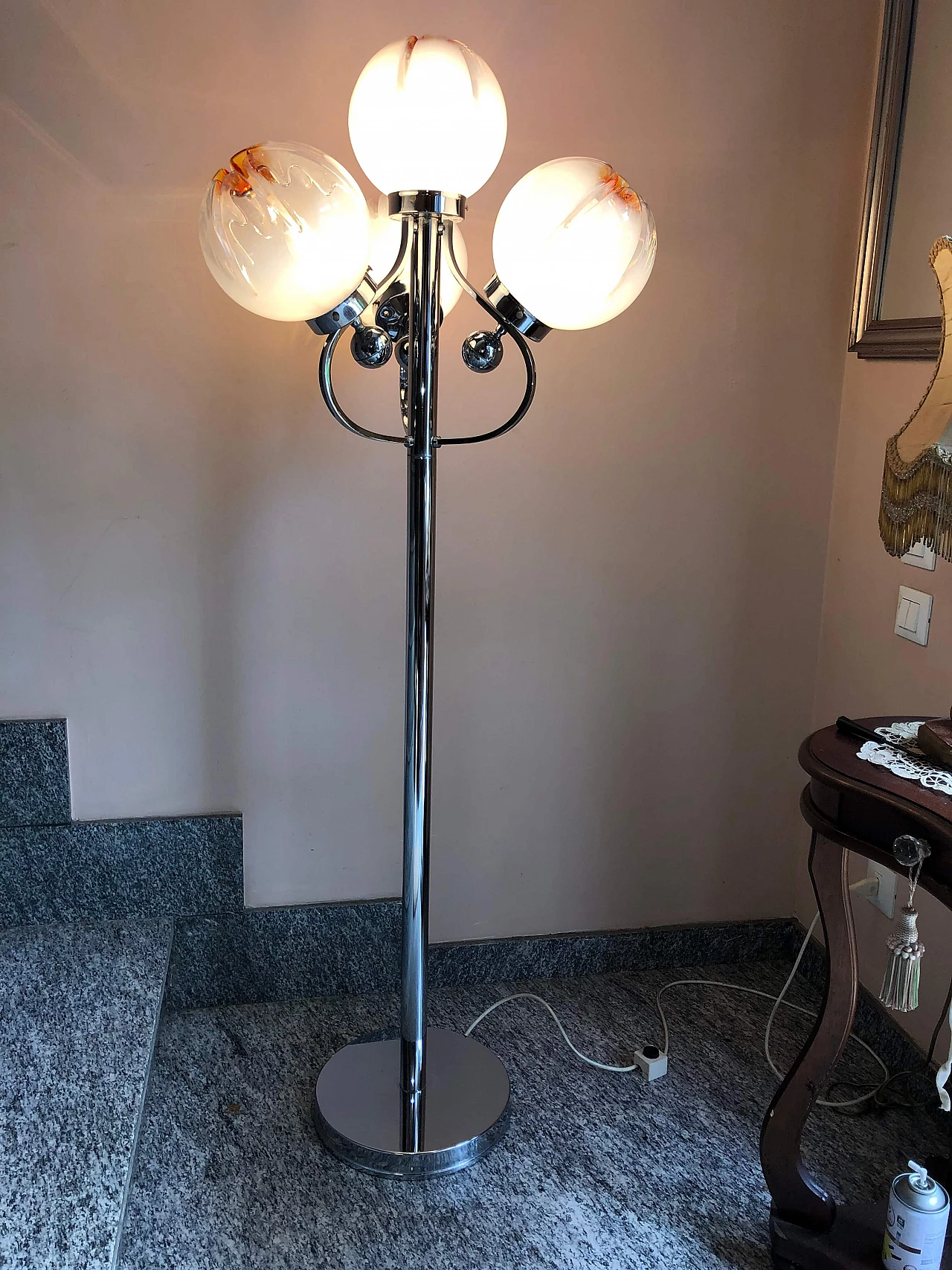 Floor lamp attributed to Carlo Nason for Mazzega, 1970s 10