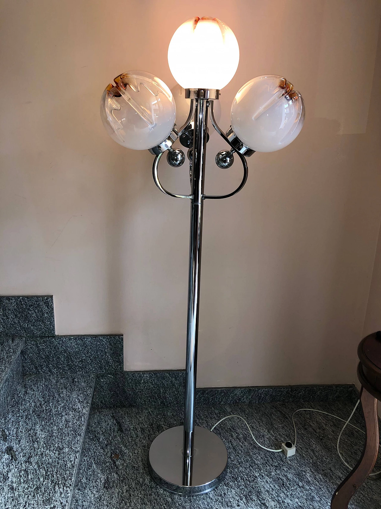 Floor lamp attributed to Carlo Nason for Mazzega, 1970s 11