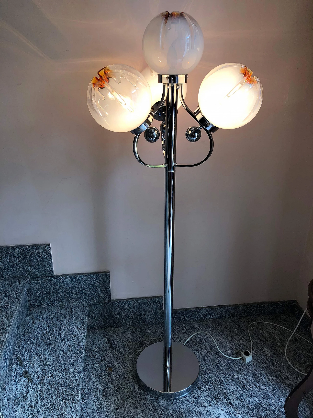 Floor lamp attributed to Carlo Nason for Mazzega, 1970s 12