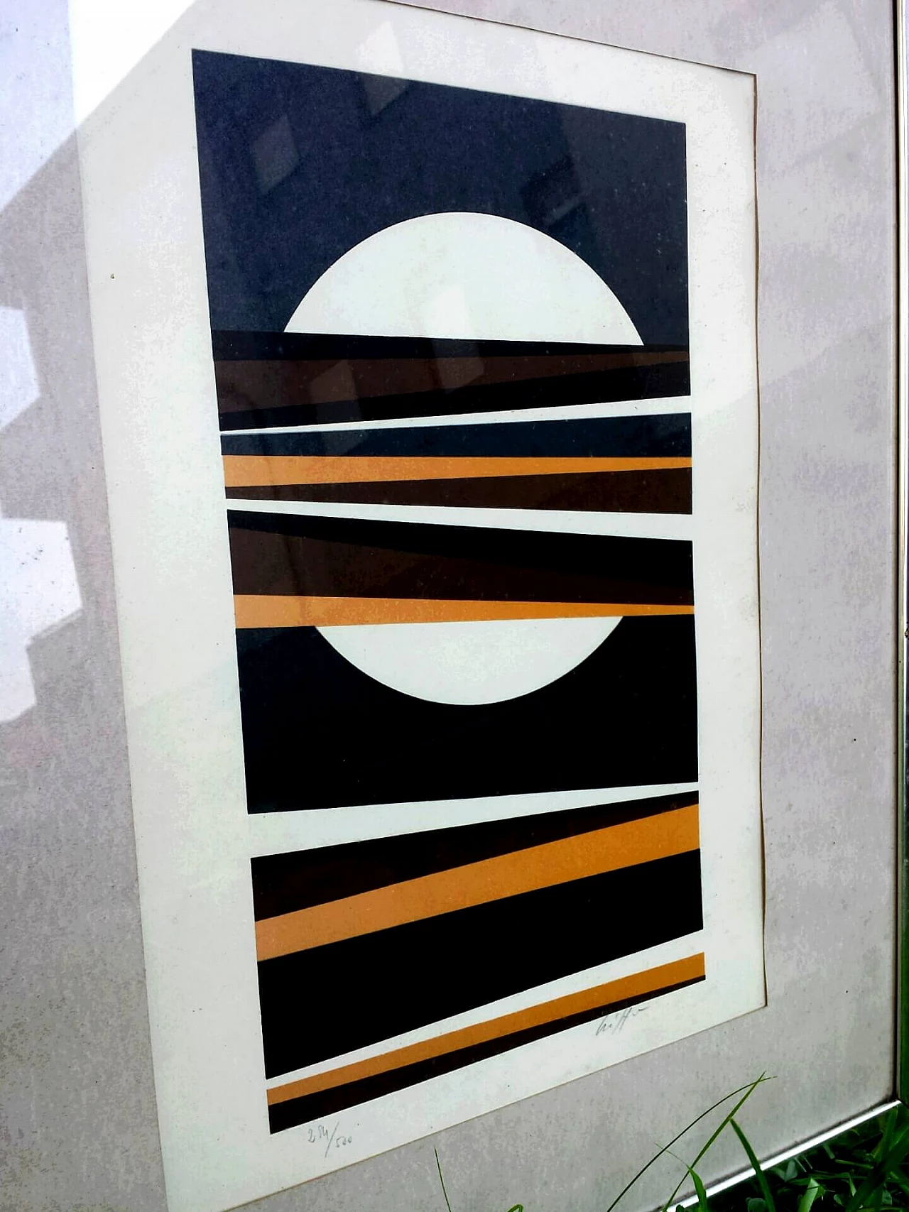 Roberto Crippa, abstract composition, color screen print, 1970s 3