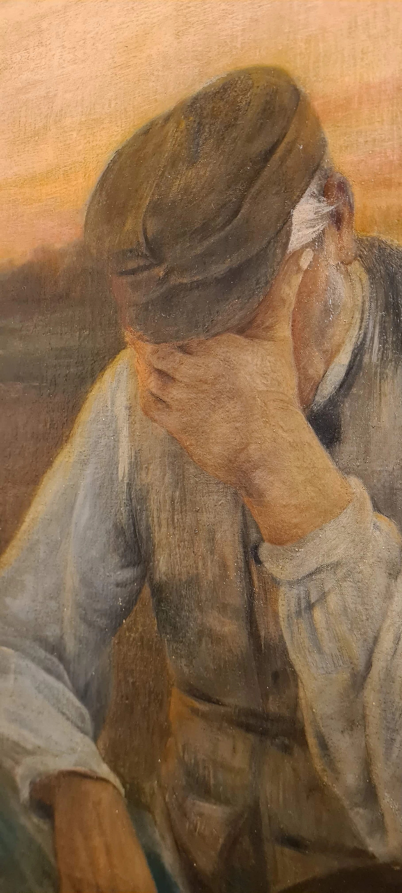 Albert Bettanier, La Depart, oil on canvas, 1888 3