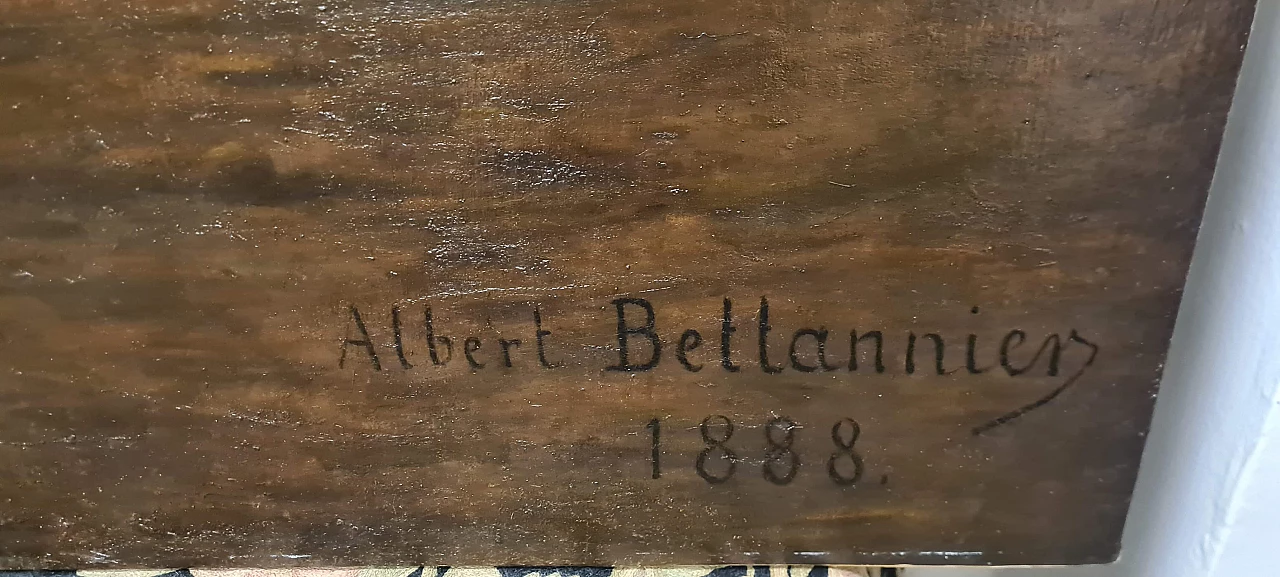 Albert Bettanier, La Depart, oil on canvas, 1888 7