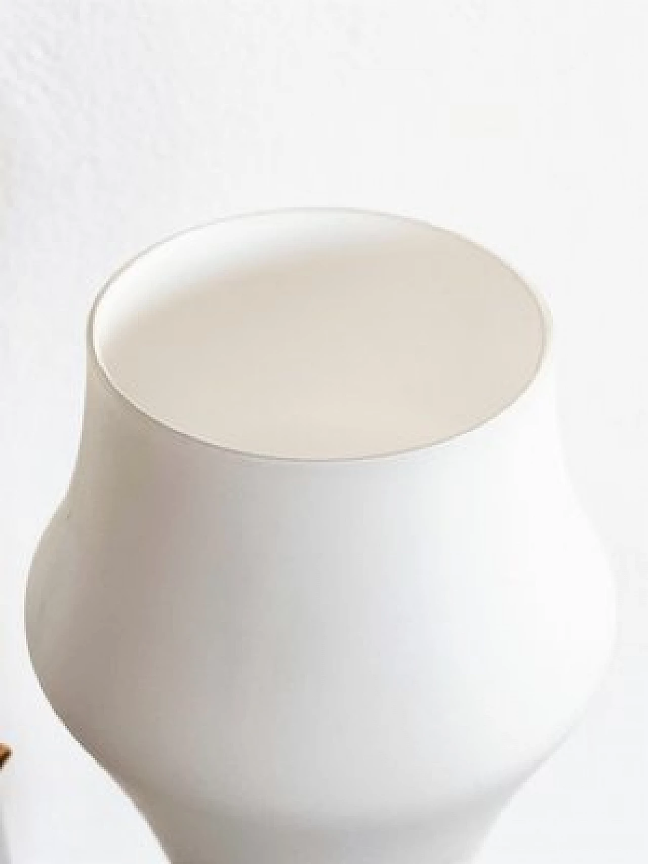 Glass, wood and brass floor lamp attributed to Stilnovo, 1960s 8