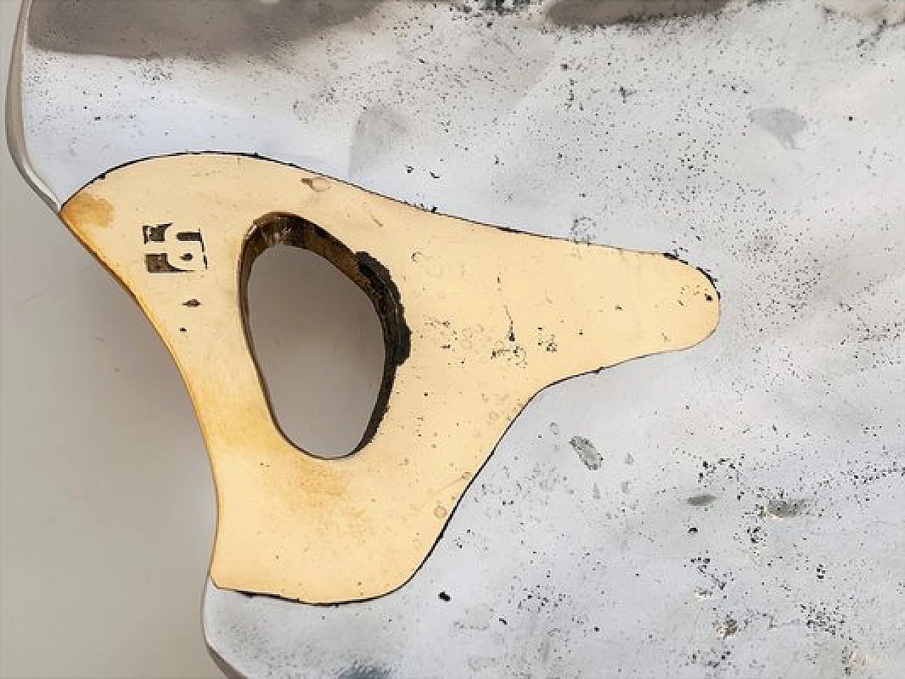 Aluminum and brass platter and bowl in Brutalist style by David Marshall, 1980s 11