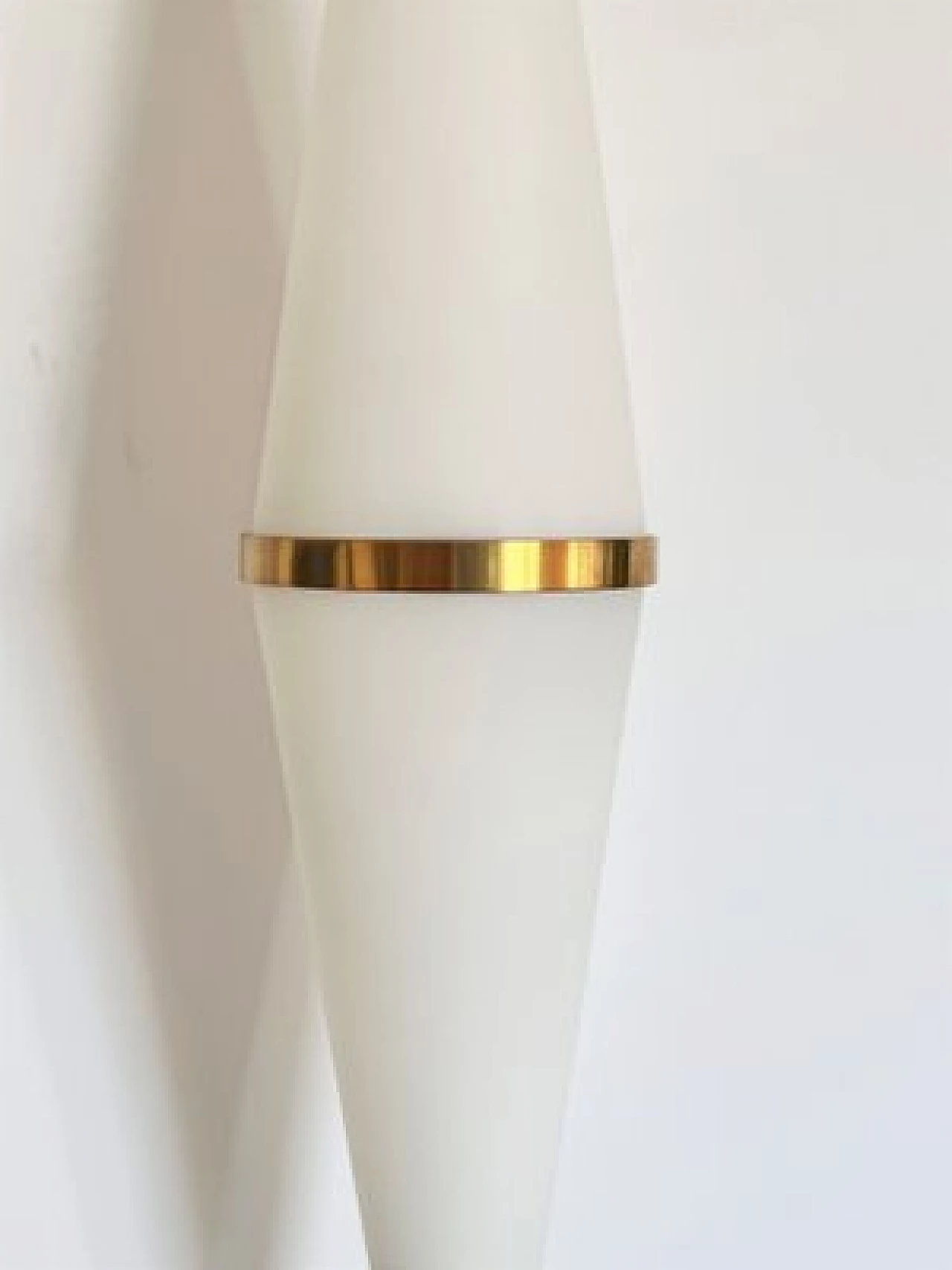Glass, brass and marble floor lamp by Reggiani, 1960s 5