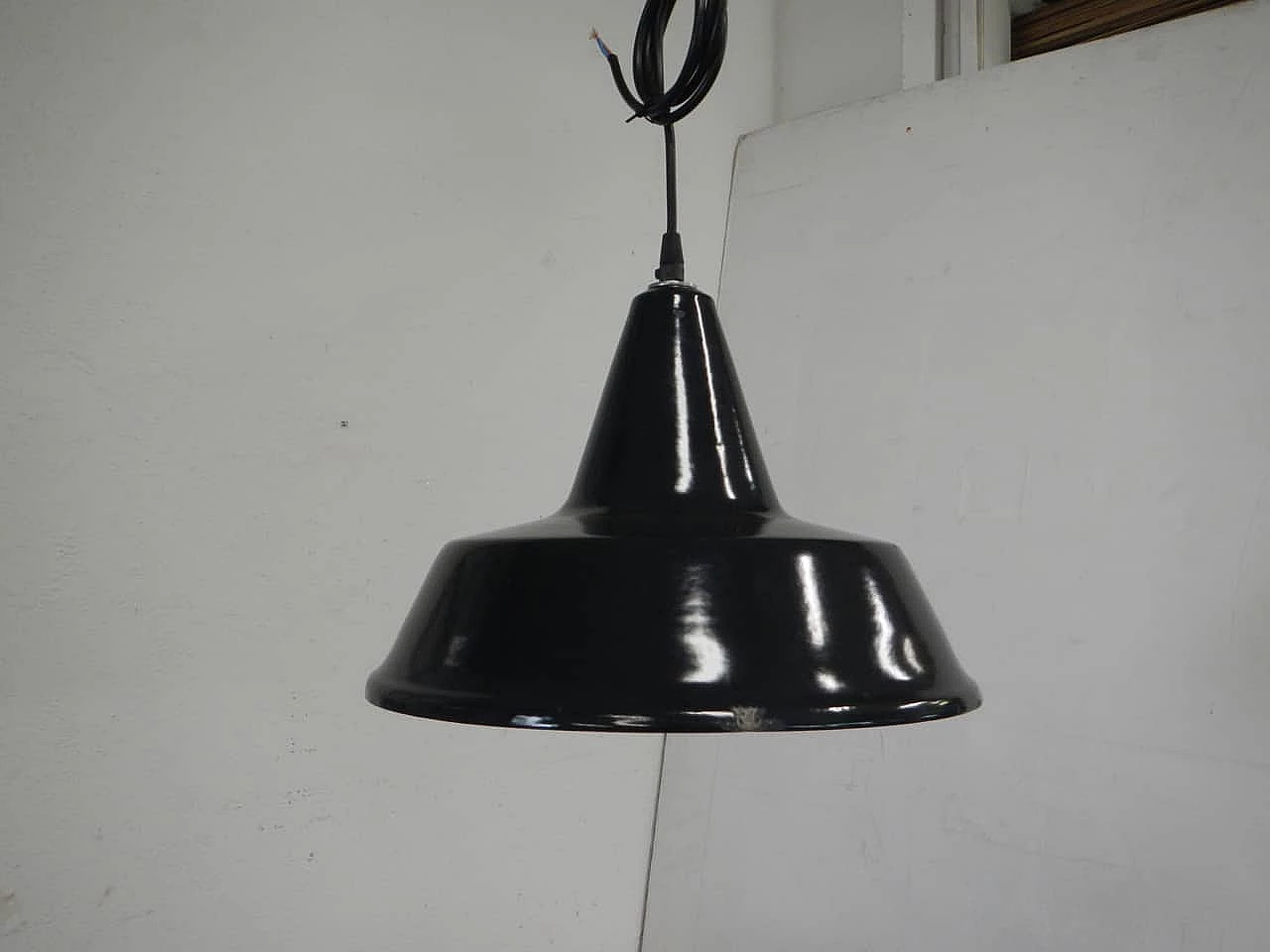 Lampada A Sospensione Stile Industriale Vintage Metallo Nero VALMONTI - Foto 8