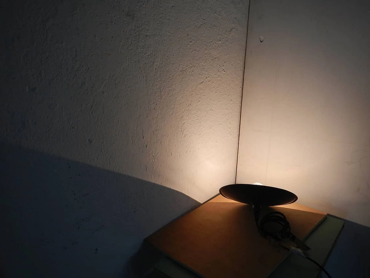 Sage green metal ceiling lamp, 1940s 7