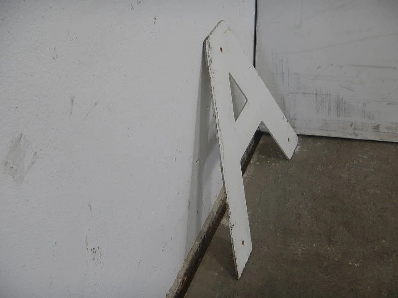 White iron letter A, 1950s 5