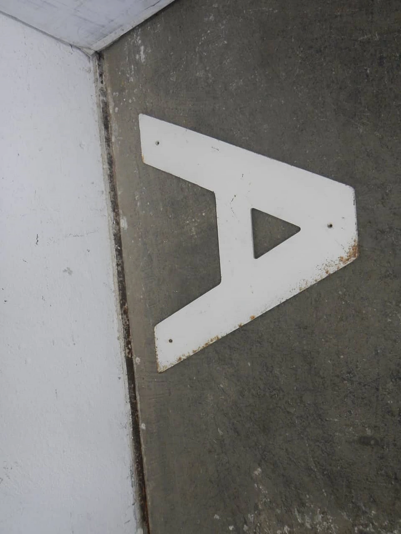 White iron letter A, 1950s 6