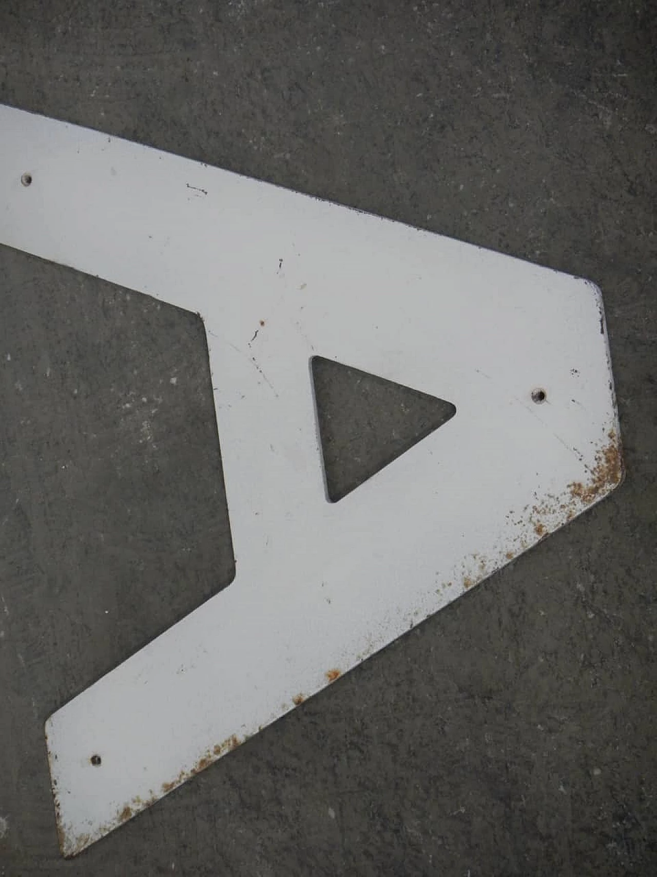White iron letter A, 1950s 7