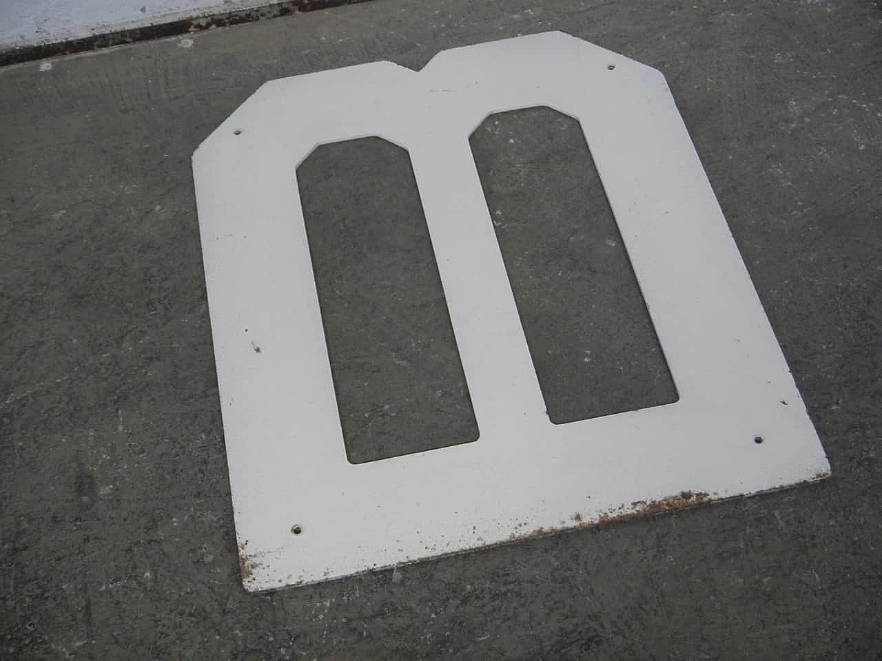Iron letter M, 1950s 7