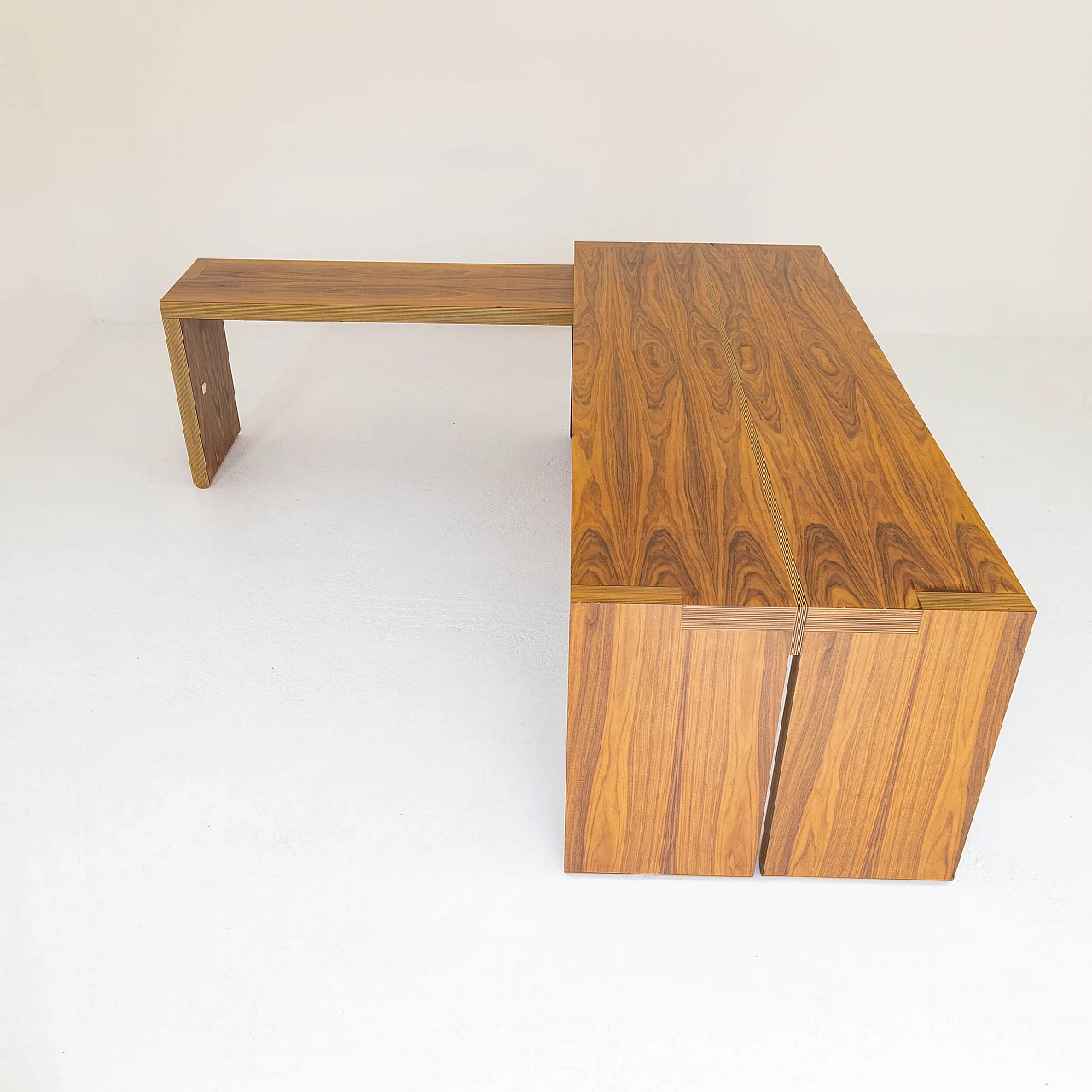 Walnut desk with dactyl, 1960s 30