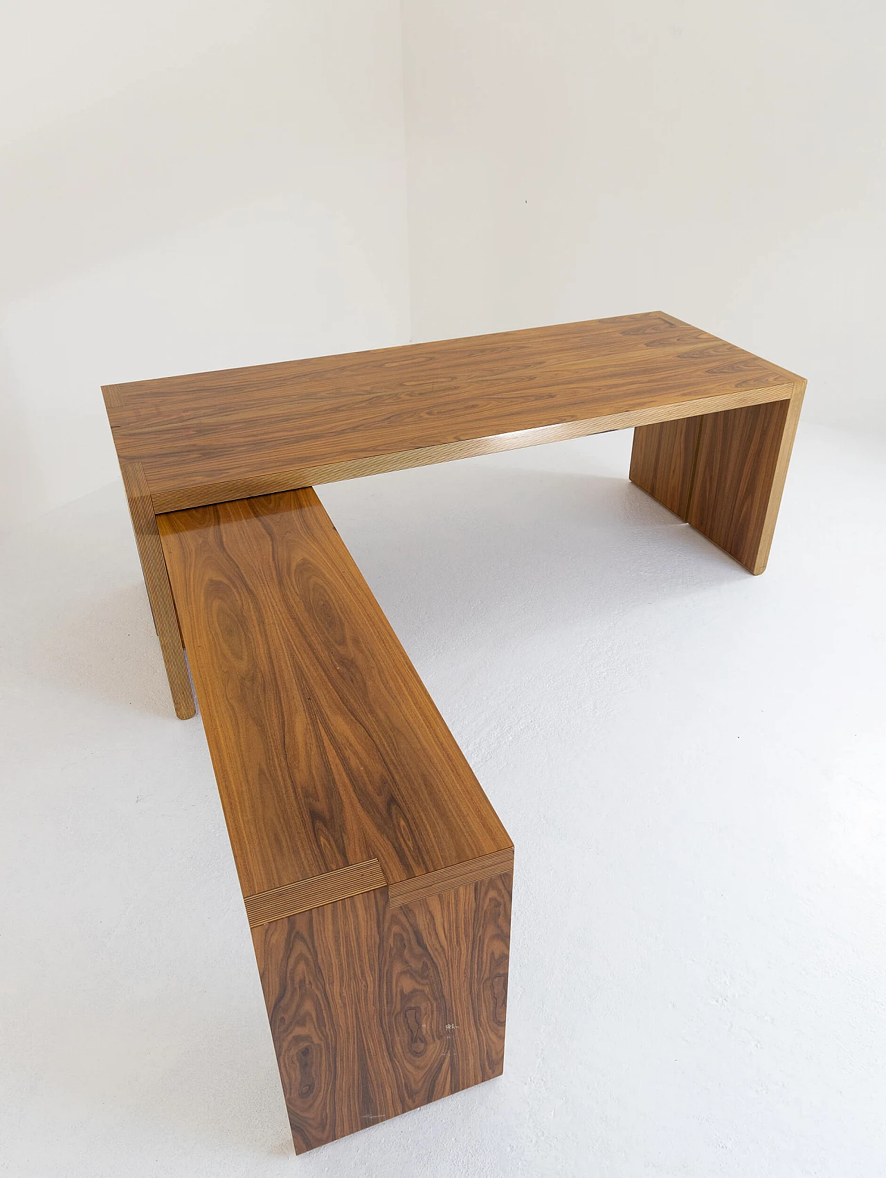 Walnut desk with dactyl, 1960s 39