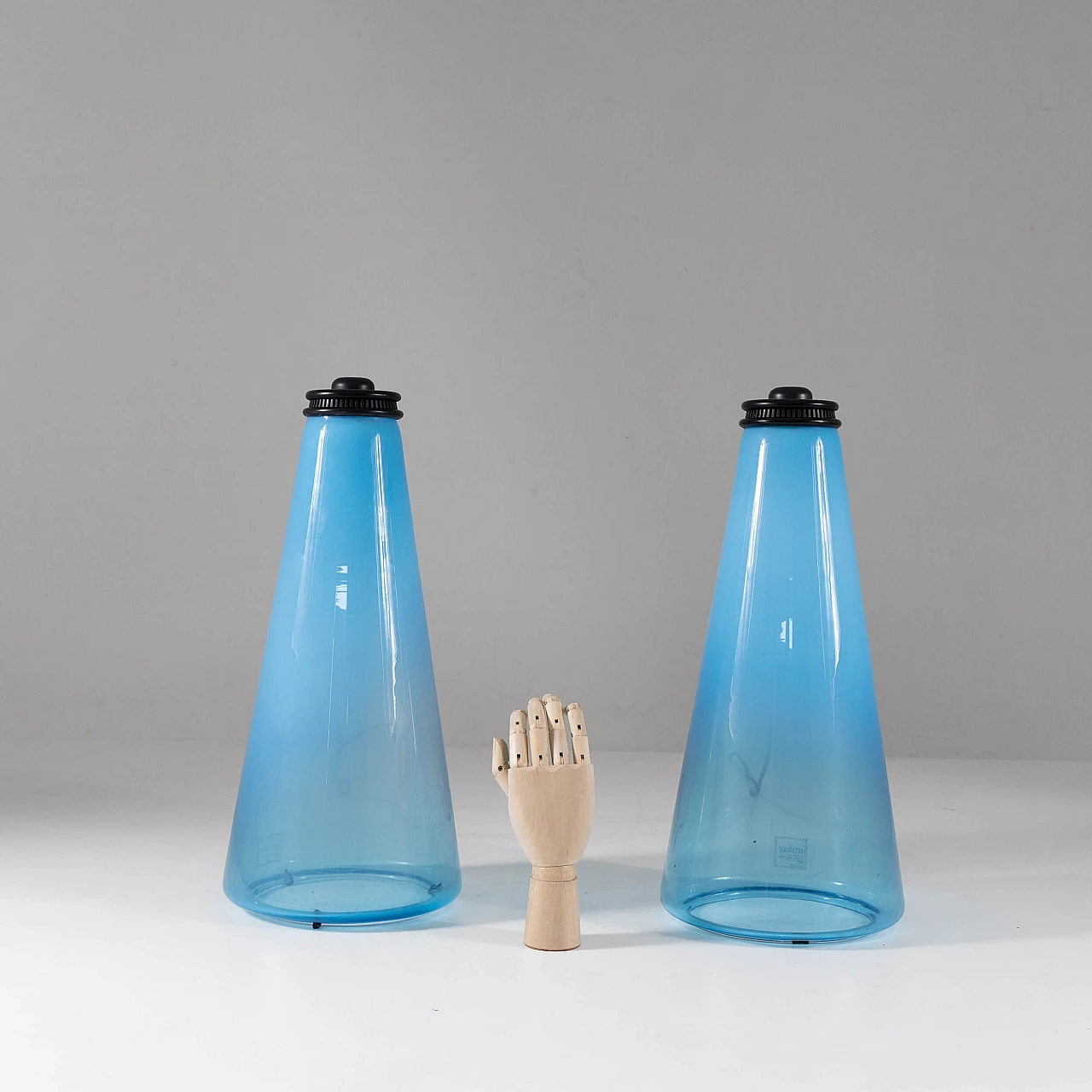 Pair of Cono table lamps by Ezio Didone for Arteluce, 1970s 1