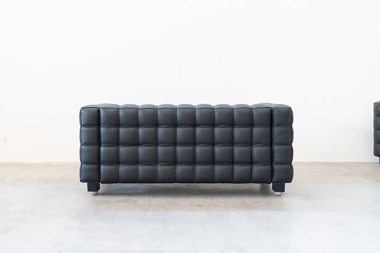 4 Divani Kubus di Josef Hoffmann per Wittmann, anni '80 4
