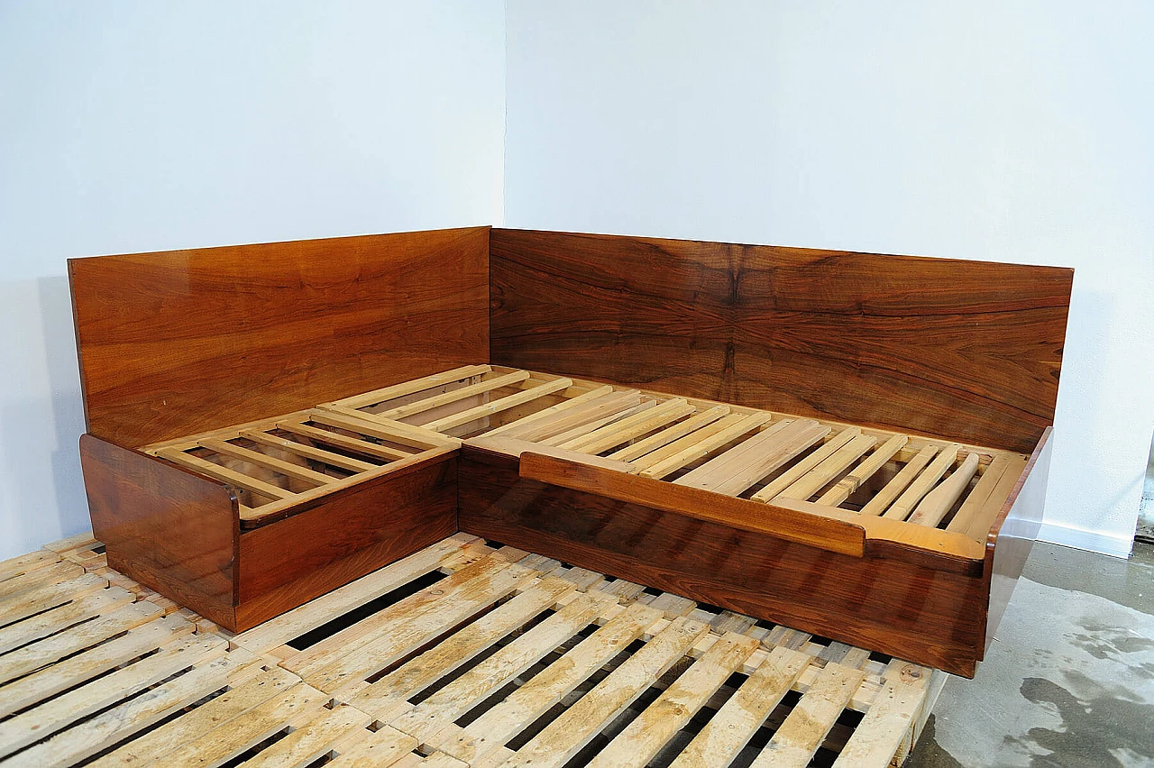 Divano letto angolare di Jindřich Halabala per UP Zavody, anni '50 12