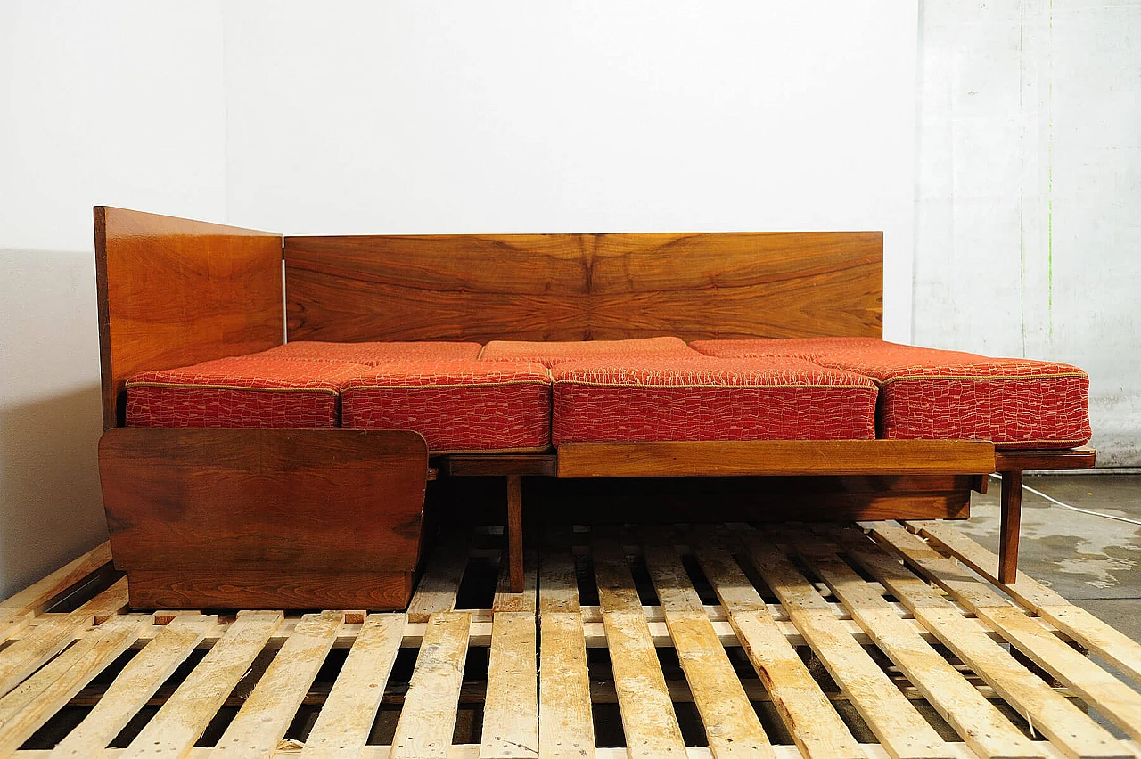 Divano letto angolare di Jindřich Halabala per UP Zavody, anni '50 17