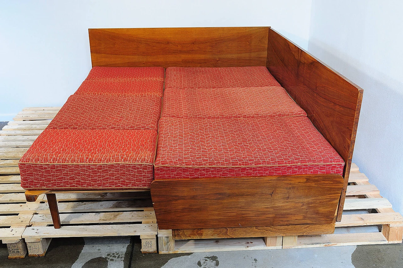 Divano letto angolare di Jindřich Halabala per UP Zavody, anni '50 18