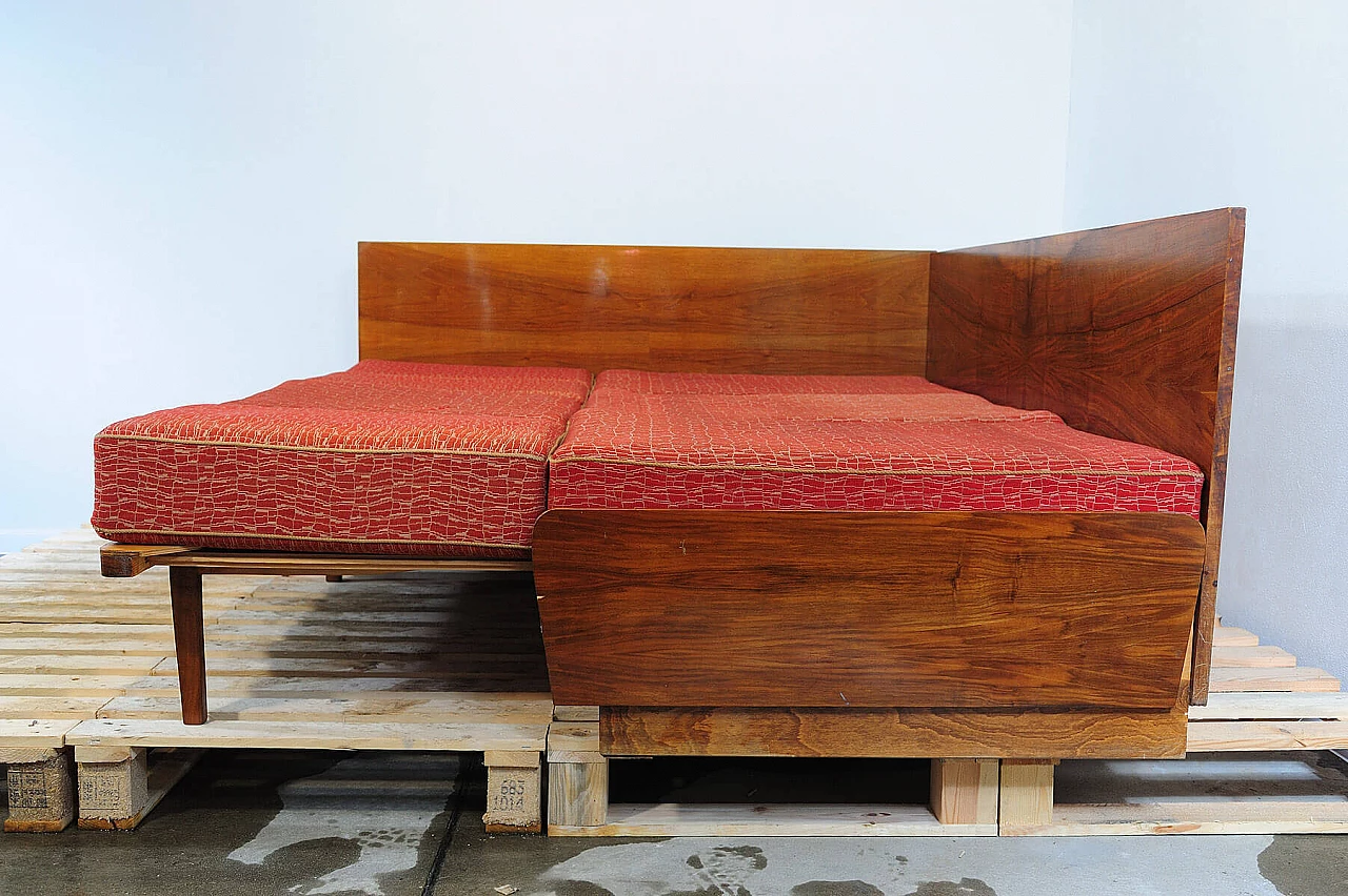 Divano letto angolare di Jindřich Halabala per UP Zavody, anni '50 19