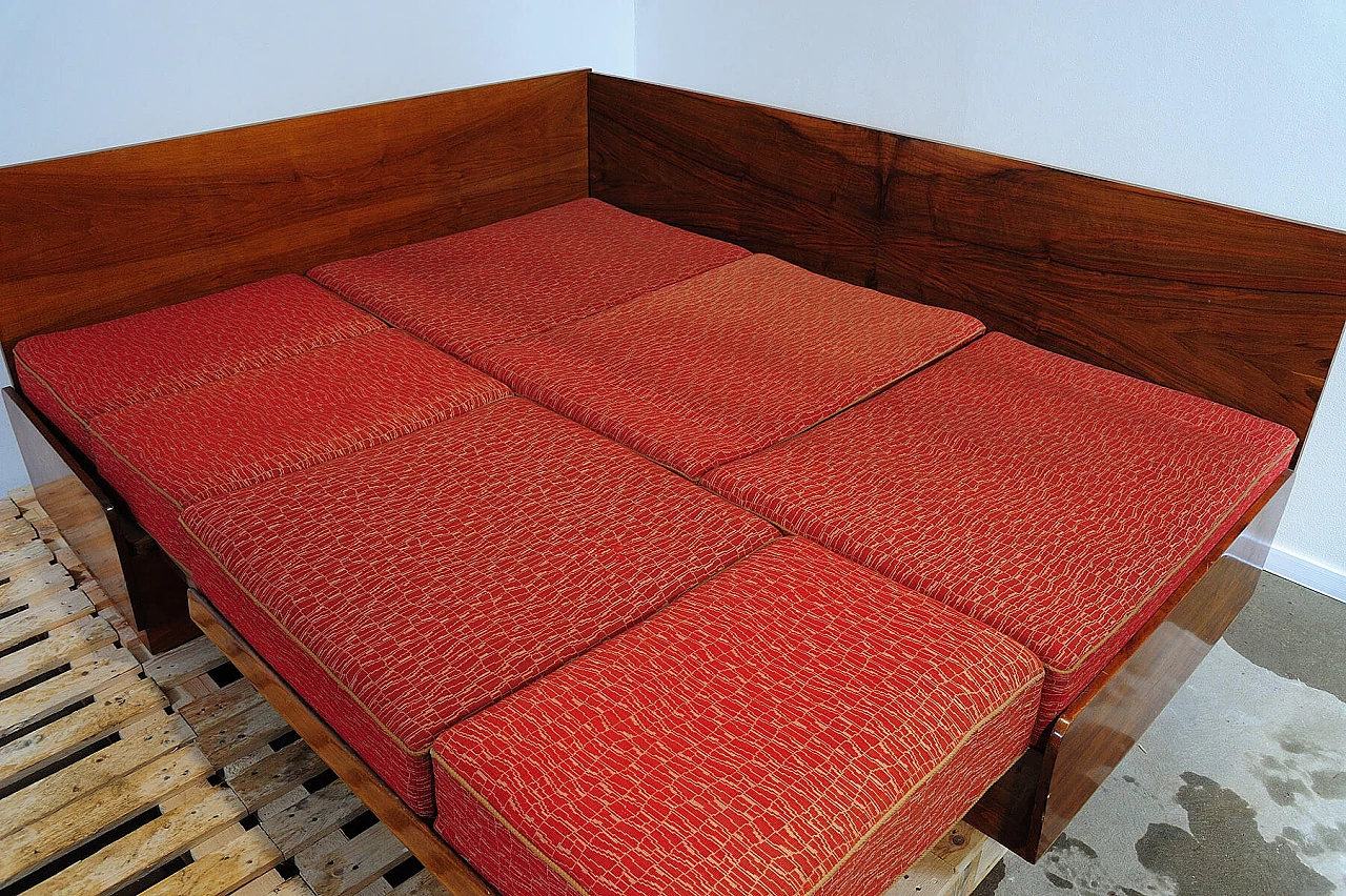 Divano letto angolare di Jindřich Halabala per UP Zavody, anni '50 21