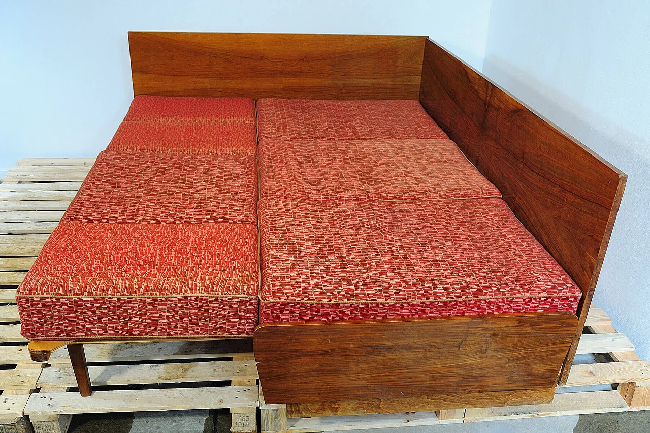 Divano letto angolare di Jindřich Halabala per UP Zavody, anni '50 28