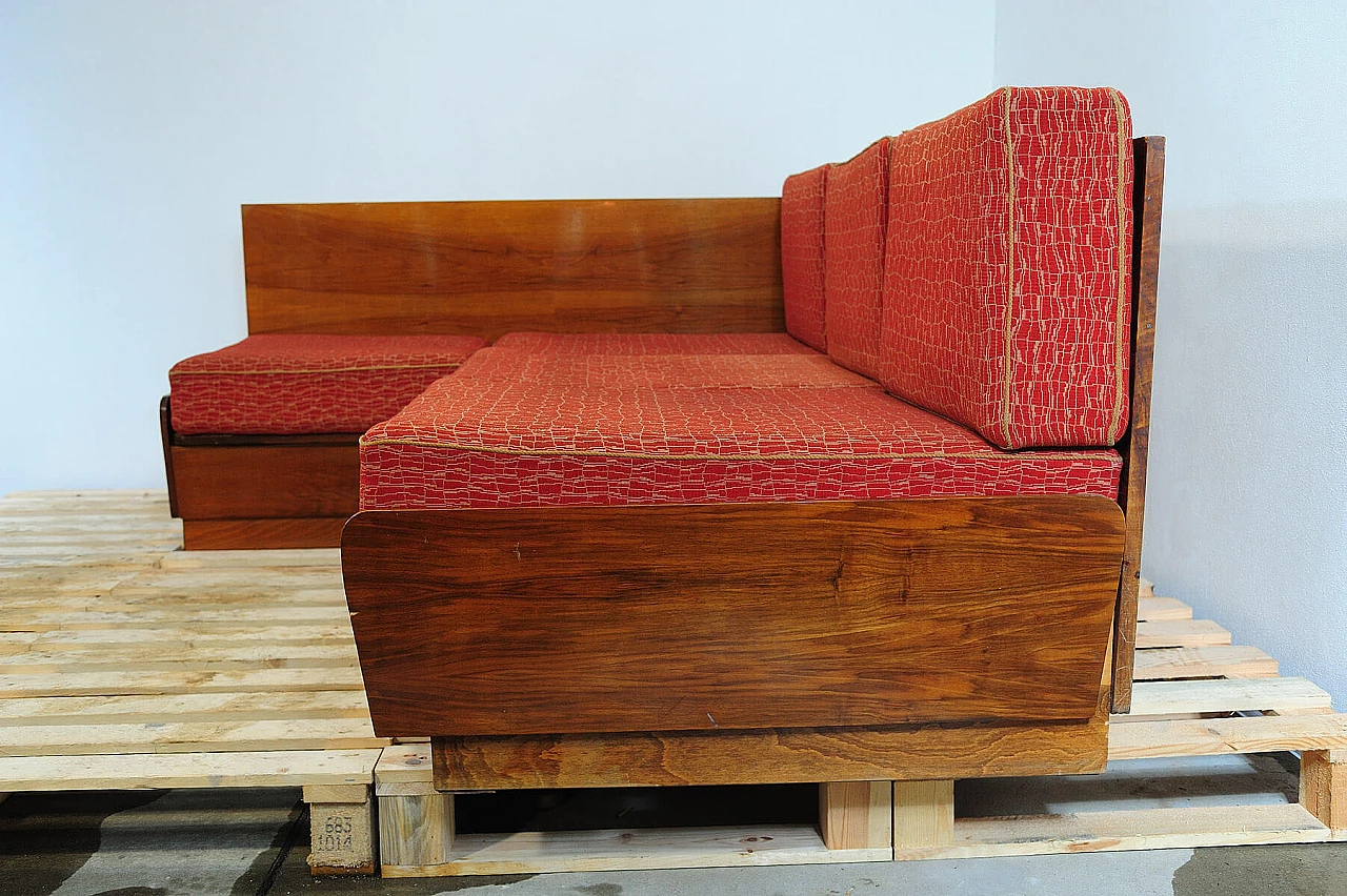 Divano letto angolare di Jindřich Halabala per UP Zavody, anni '50 30