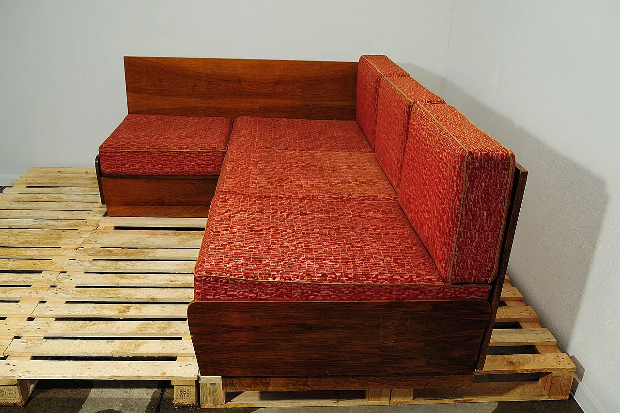 Divano letto angolare di Jindřich Halabala per UP Zavody, anni '50 32
