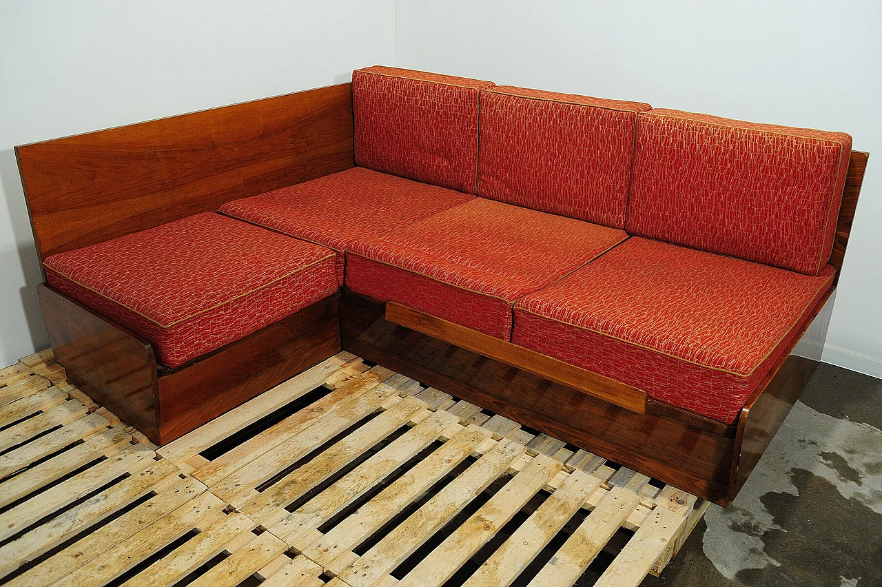 Divano letto angolare di Jindřich Halabala per UP Zavody, anni '50 39