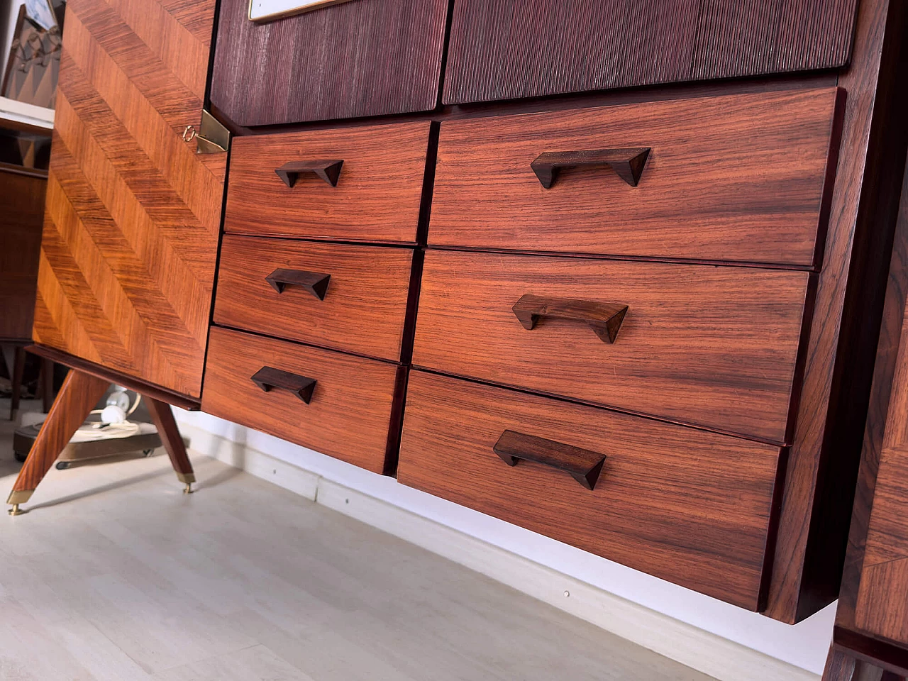 Credenza con vano bar di La Permanente Mobili Cantù, anni '50 7