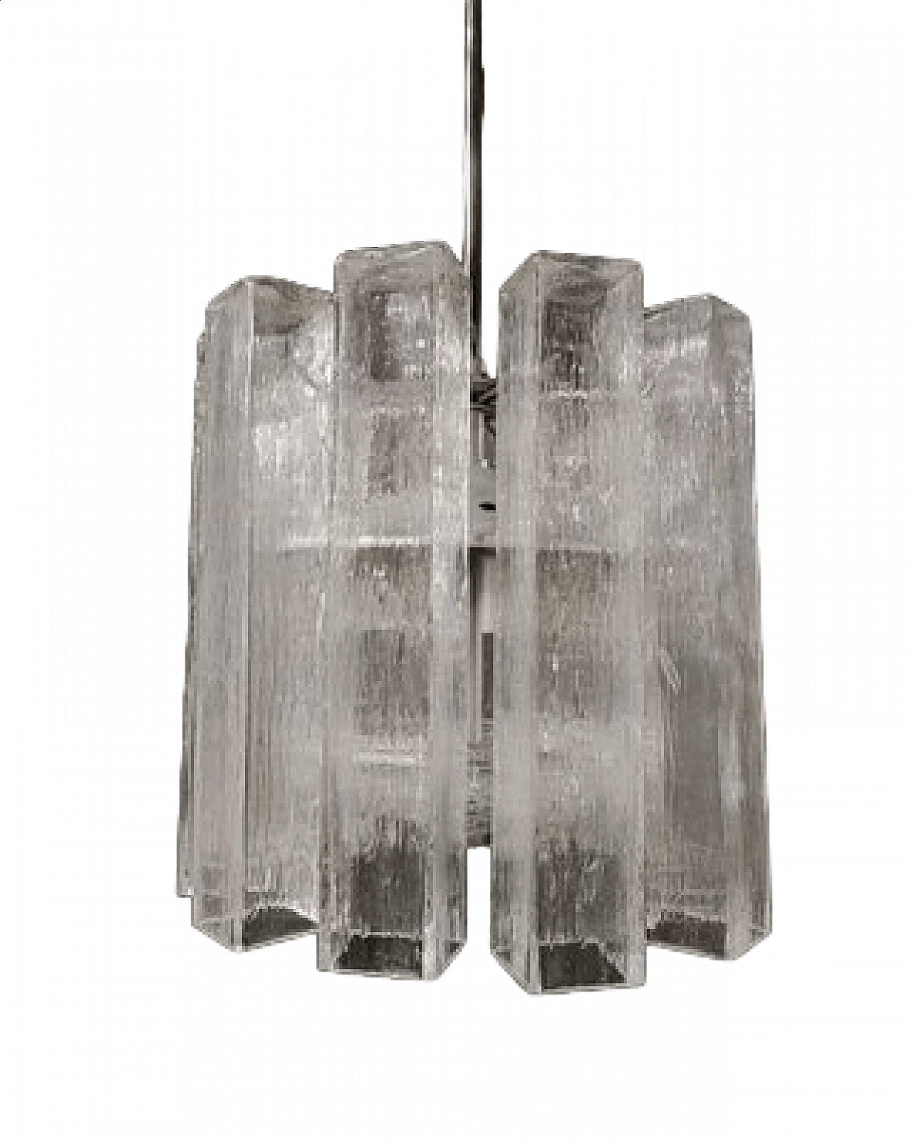 Murano glass chandelier attributed to Doria Leuchten, 1980s 17
