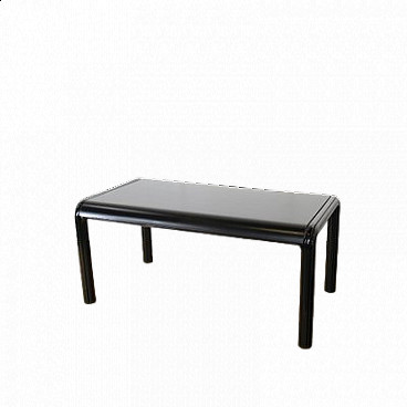 Black lacquered metal table by Gae Aulenti for Knoll, 1970s