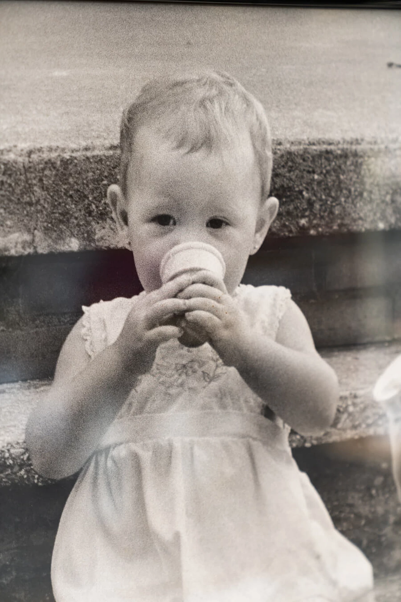 Black and white print of three children with ice cream, 2000 3