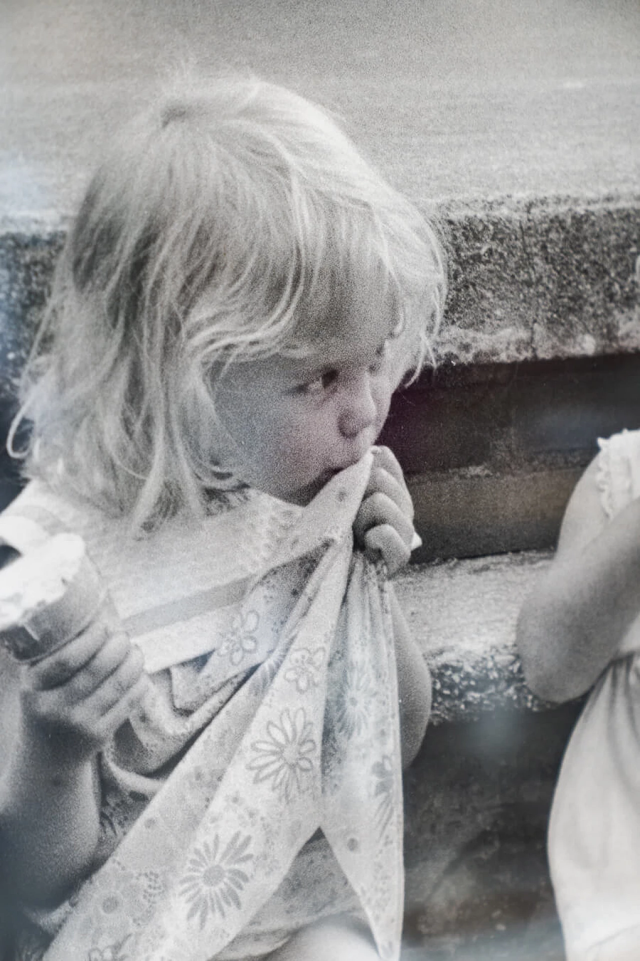 Black and white print of three children with ice cream, 2000 4