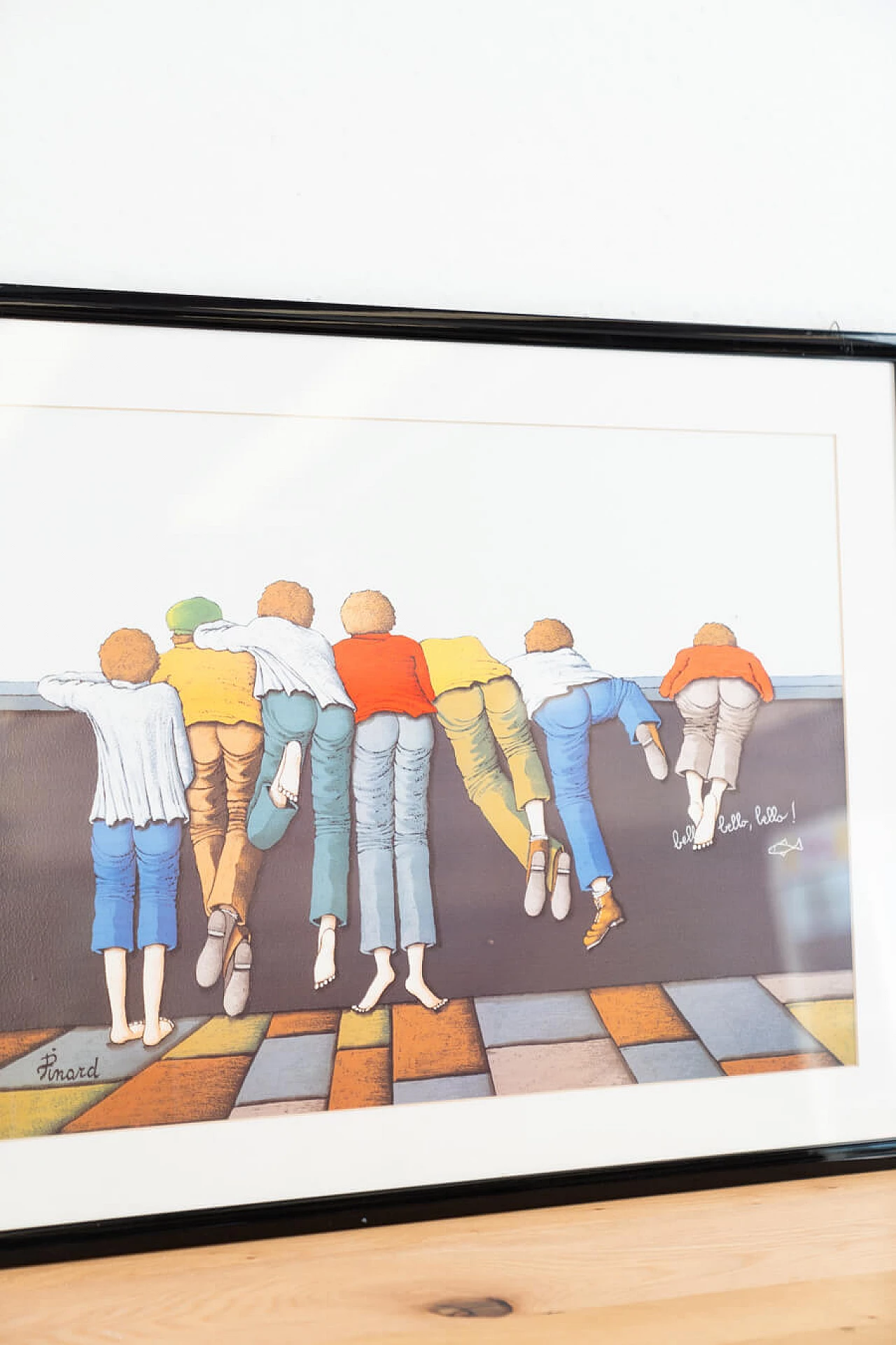 Colourful print of children climbing, 2000 4