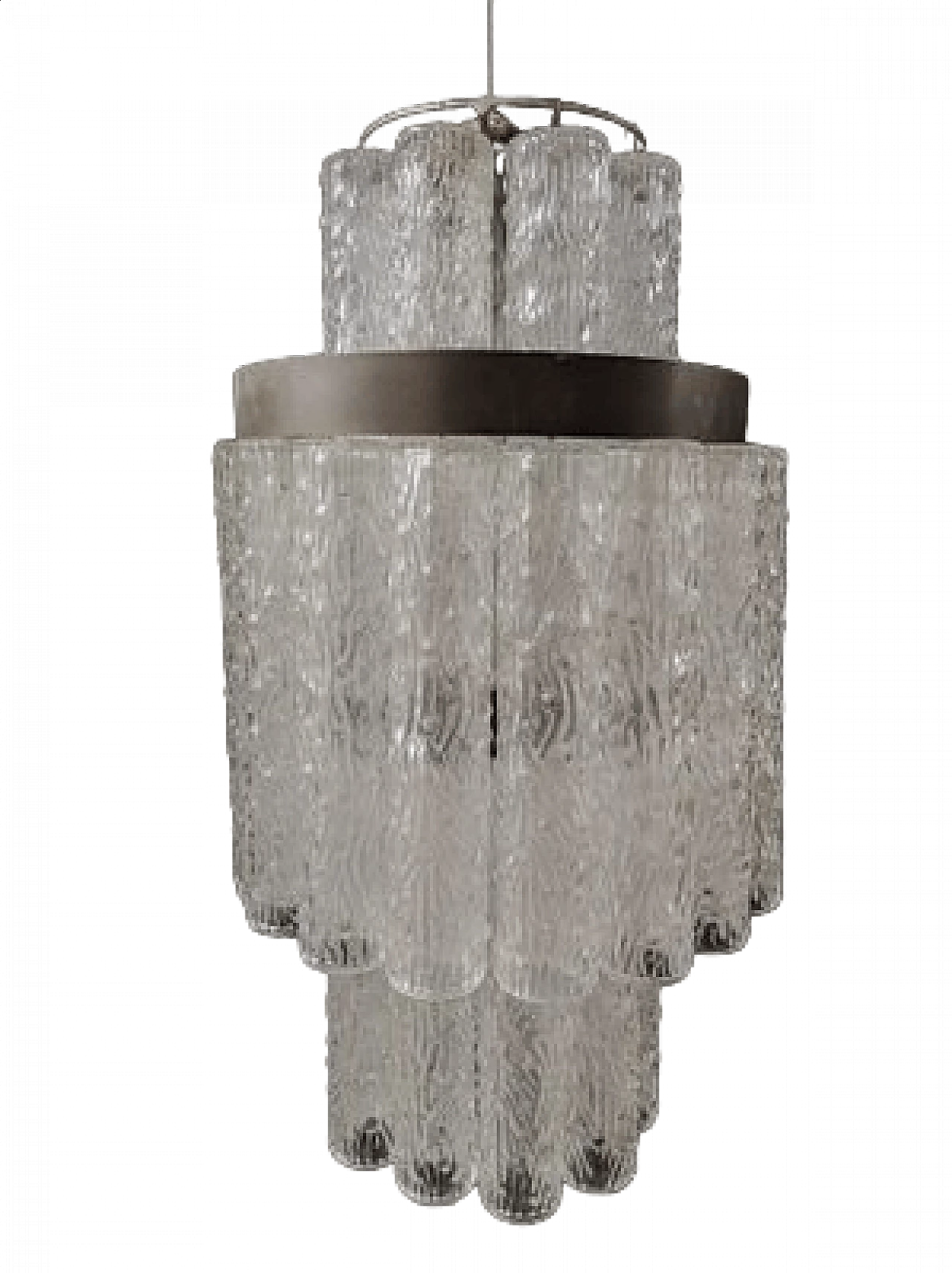 Three-tier Murano glass chandelier, 1970s 19