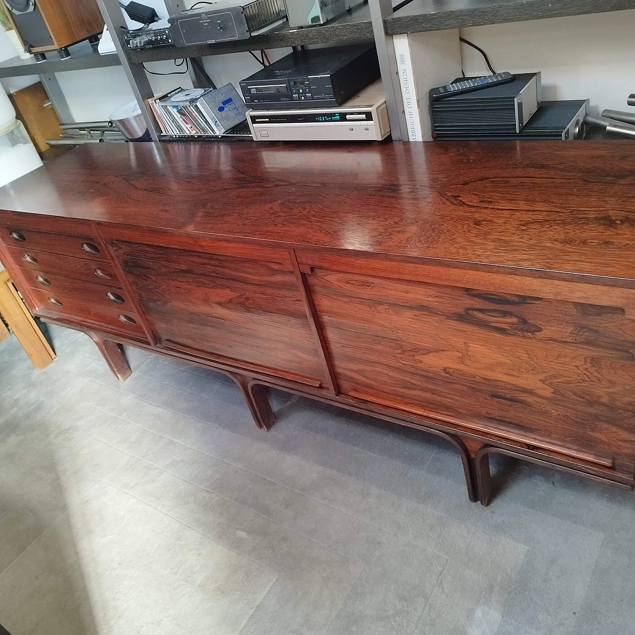 Rosewood sideboard by Gianfranco Frattini for Bernini, 1960s 1