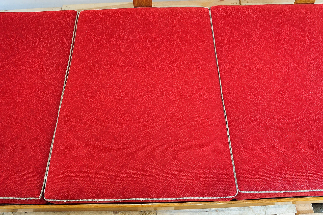 Divano letto cecoslovacco in faggio, anni '60 5